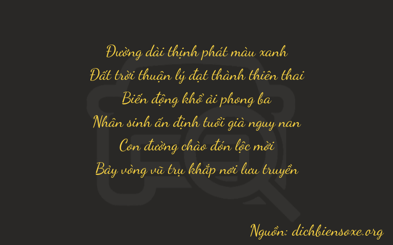 Thơ dịch biển số xe 86827