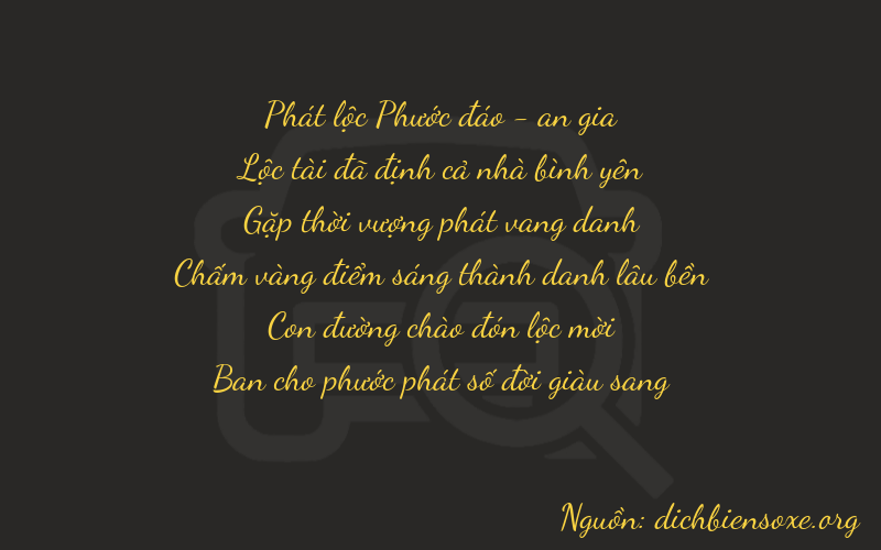 Thơ dịch biển số xe 86828