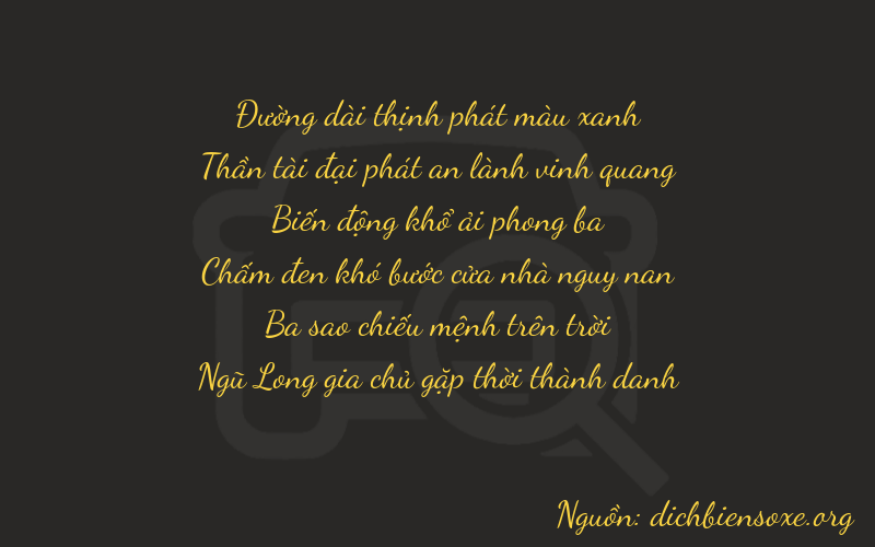 Thơ dịch biển số xe 86835