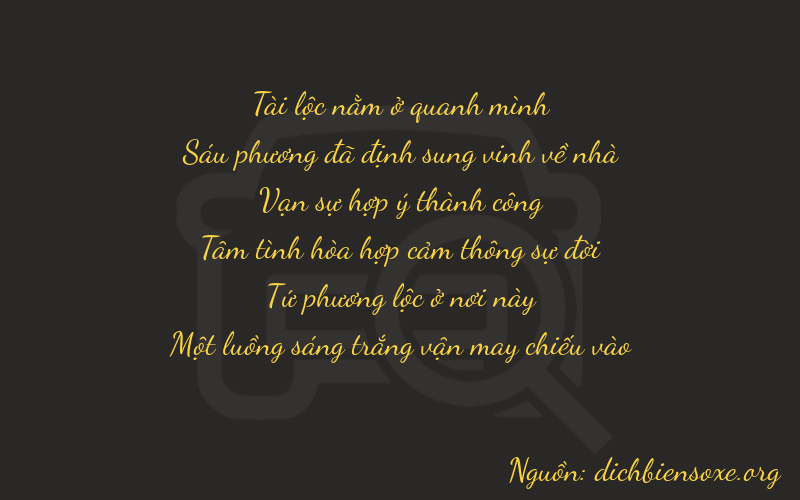 Thơ dịch biển số xe 86841