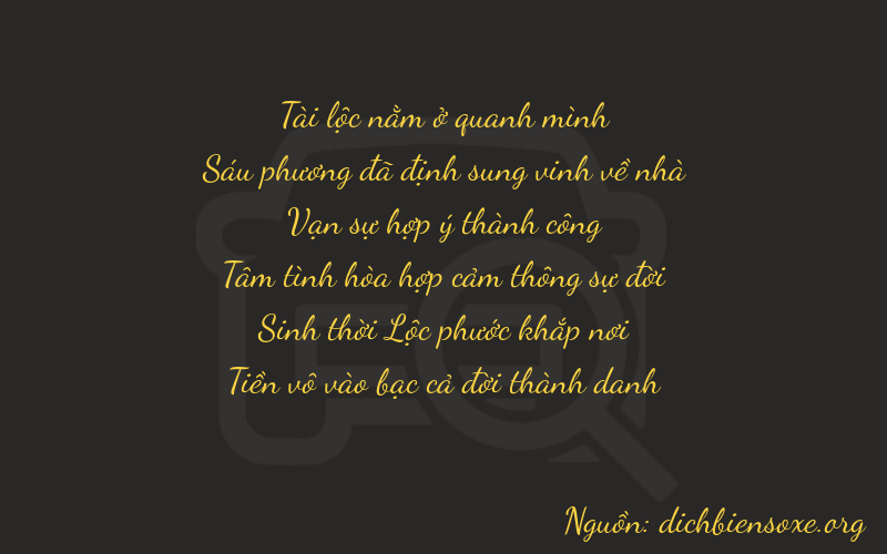 Thơ dịch biển số xe 86850