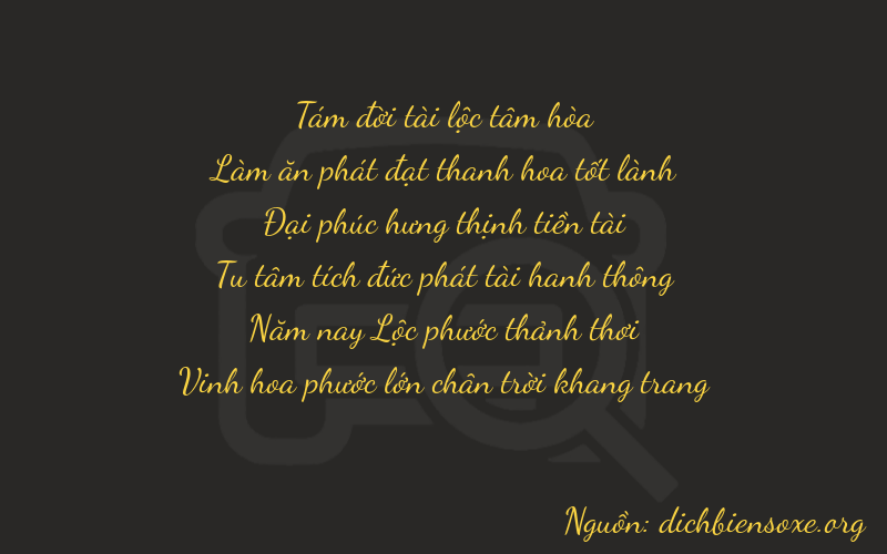 Thơ dịch biển số xe 86852