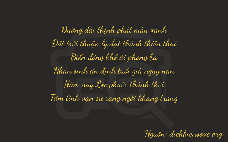 Thơ dịch biển số xe 86854