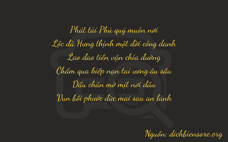 Thơ dịch biển số xe 86857