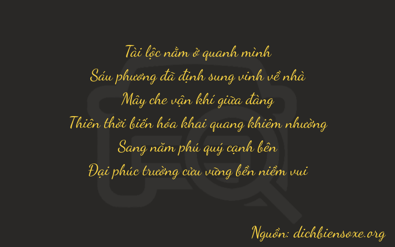 Thơ dịch biển số xe 86859