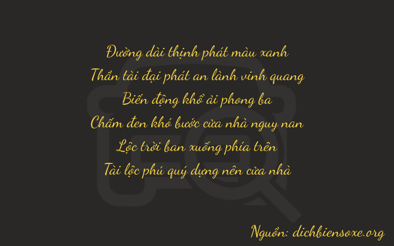 Thơ dịch biển số xe 86862