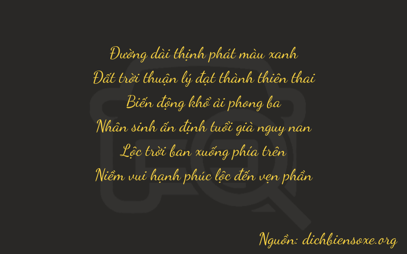 Thơ dịch biển số xe 86863