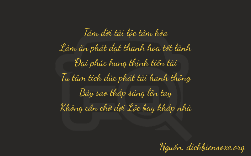Thơ dịch biển số xe 86870