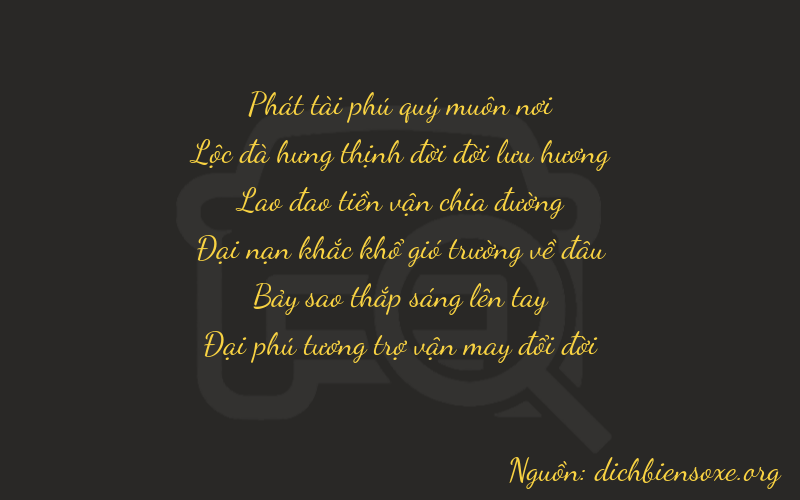 Thơ dịch biển số xe 86876