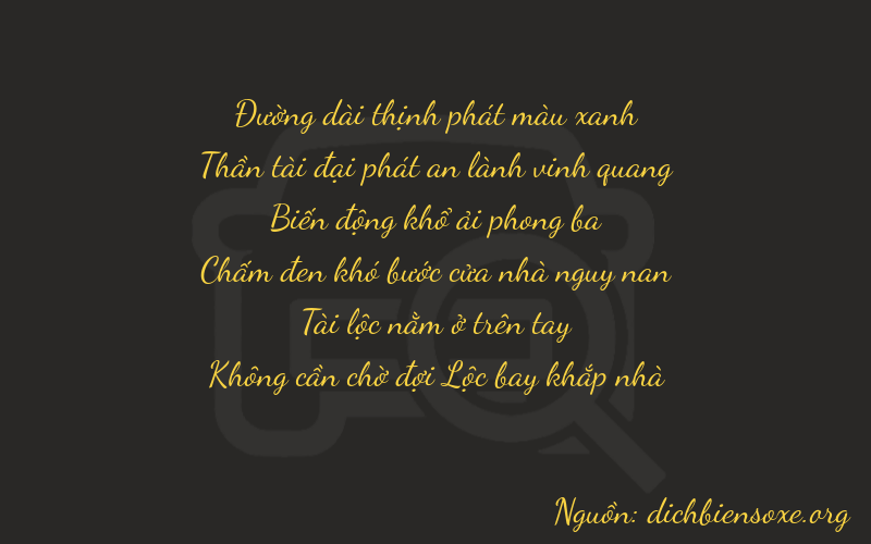 Thơ dịch biển số xe 86880
