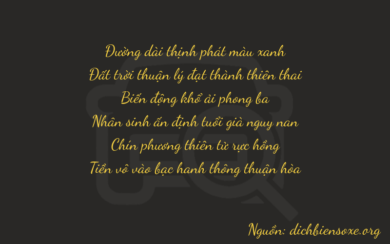 Thơ dịch biển số xe 86890