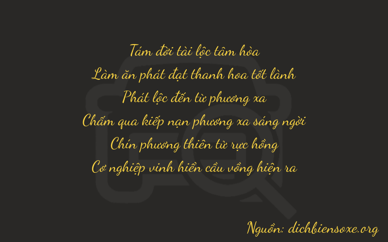 Thơ dịch biển số xe 86897