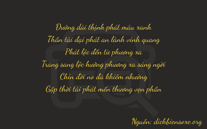 Thơ dịch biển số xe 86898