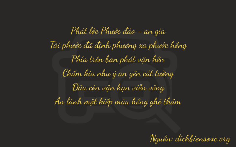 Thơ dịch biển số xe 86901