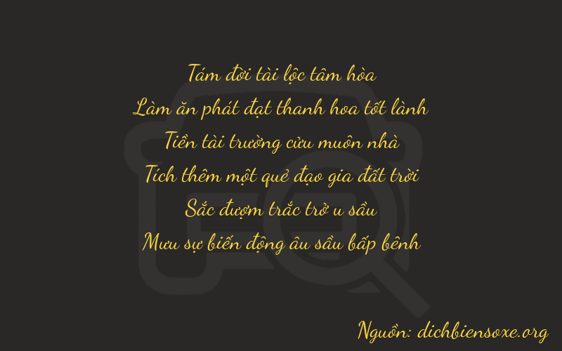 Thơ dịch biển số xe 86906