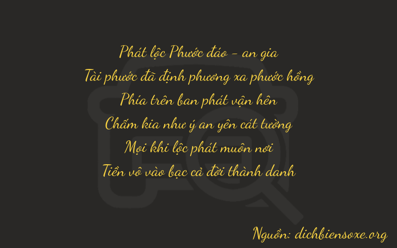 Thơ dịch biển số xe 86910