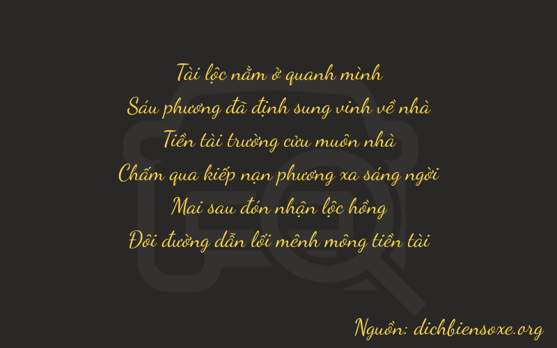 Thơ dịch biển số xe 86922