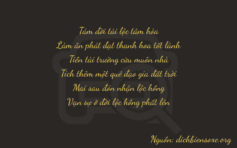 Thơ dịch biển số xe 86924