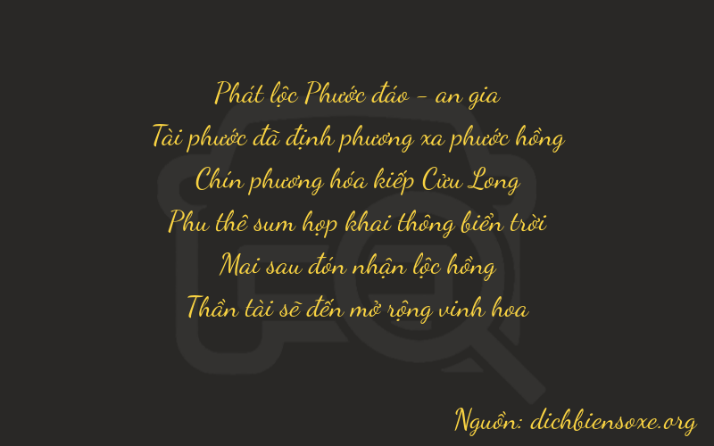 Thơ dịch biển số xe 86928