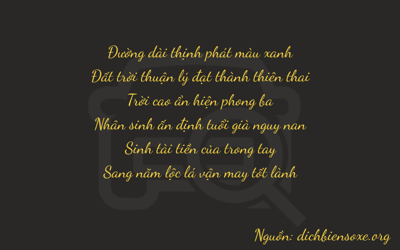 Thơ dịch biển số xe 86935