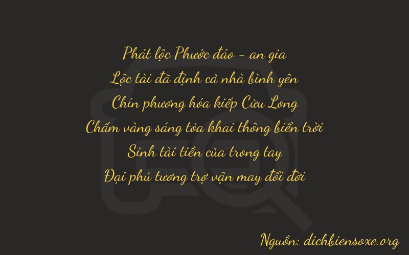 Thơ dịch biển số xe 86936