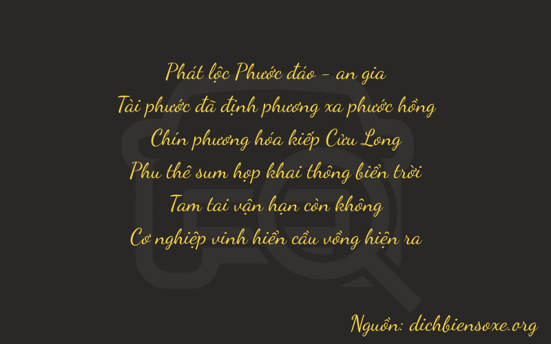 Thơ dịch biển số xe 86937