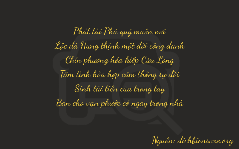 Thơ dịch biển số xe 86938