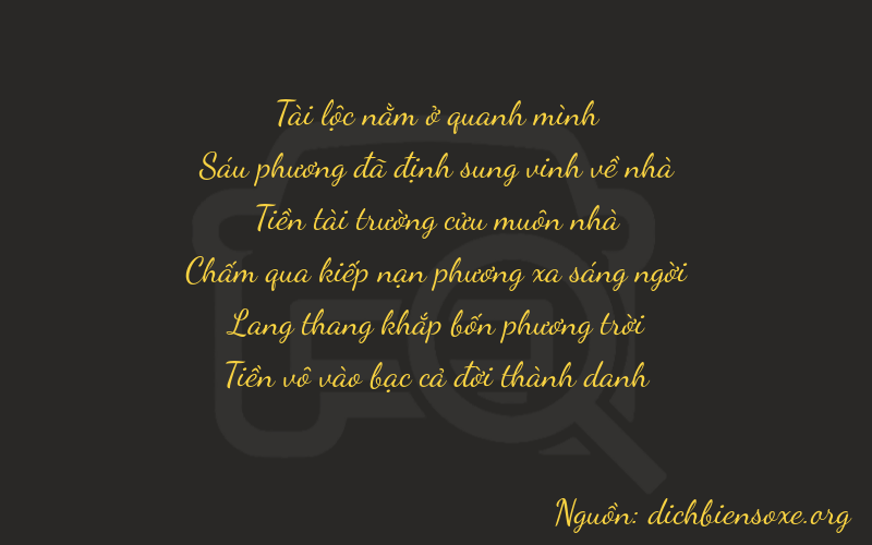 Thơ dịch biển số xe 86940