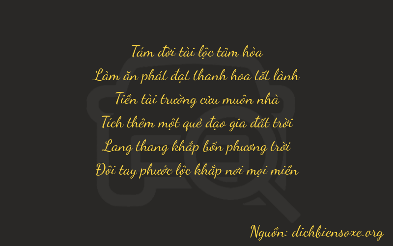 Thơ dịch biển số xe 86942