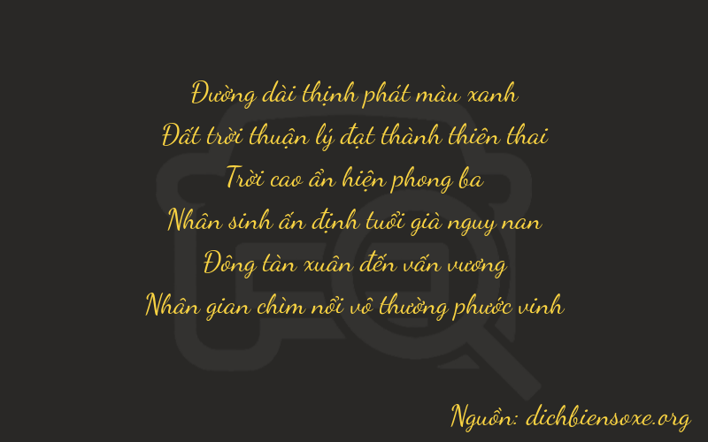 Thơ dịch biển số xe 86944