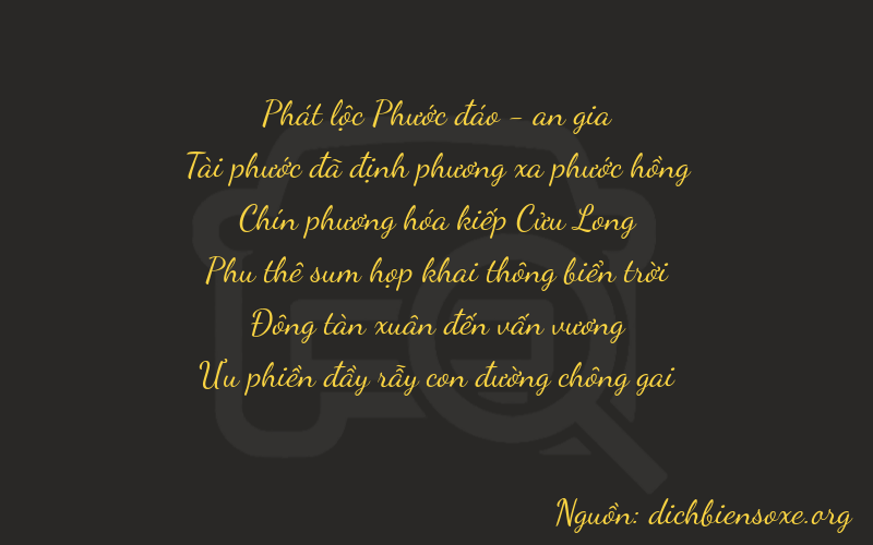 Thơ dịch biển số xe 86946