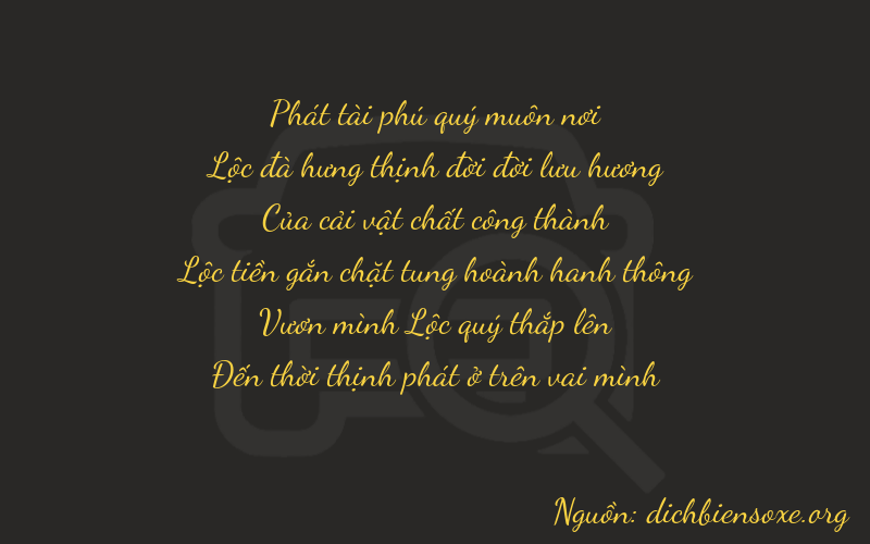 Thơ dịch biển số xe 86948