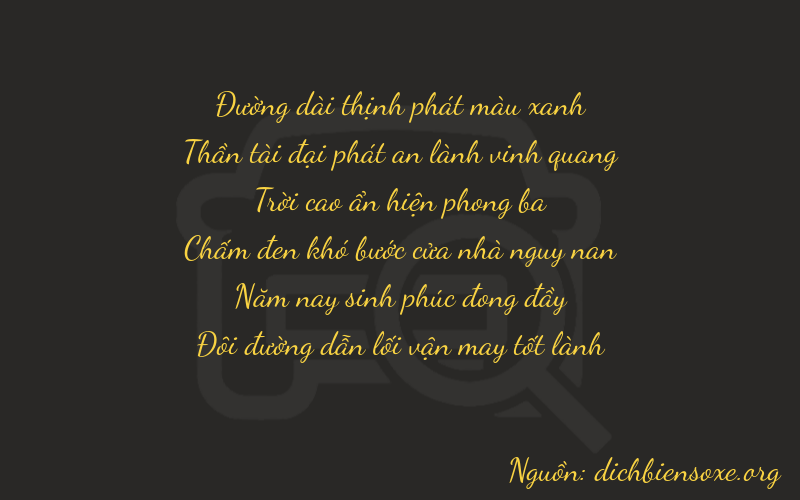 Thơ dịch biển số xe 86952