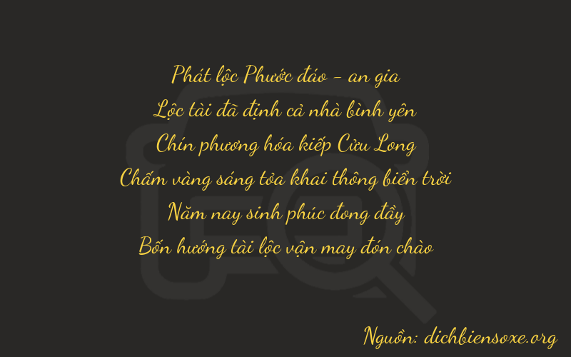 Thơ dịch biển số xe 86954