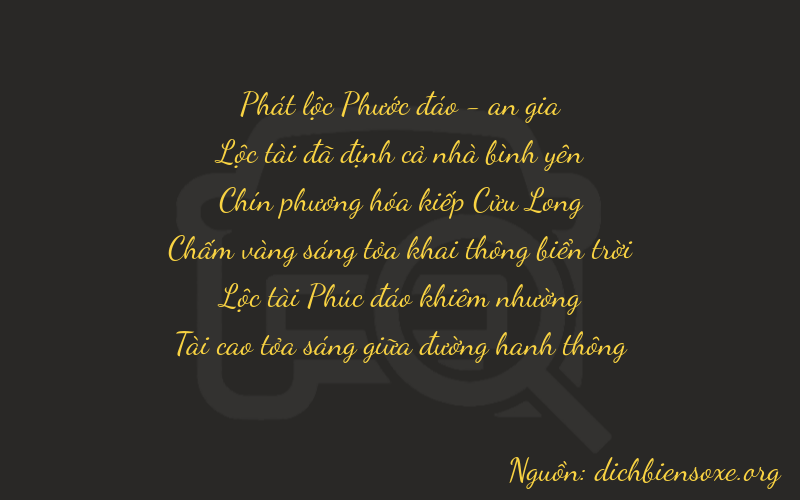 Thơ dịch biển số xe 86963