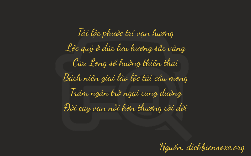 Thơ dịch biển số xe 86977