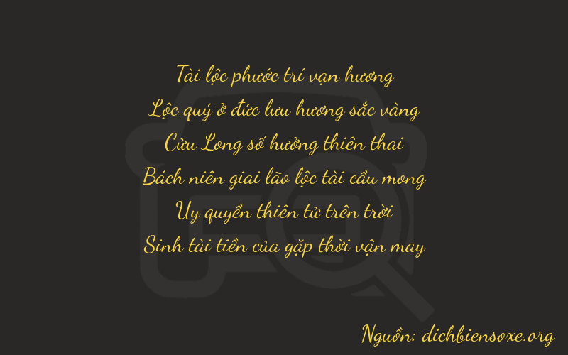 Thơ dịch biển số xe 86995
