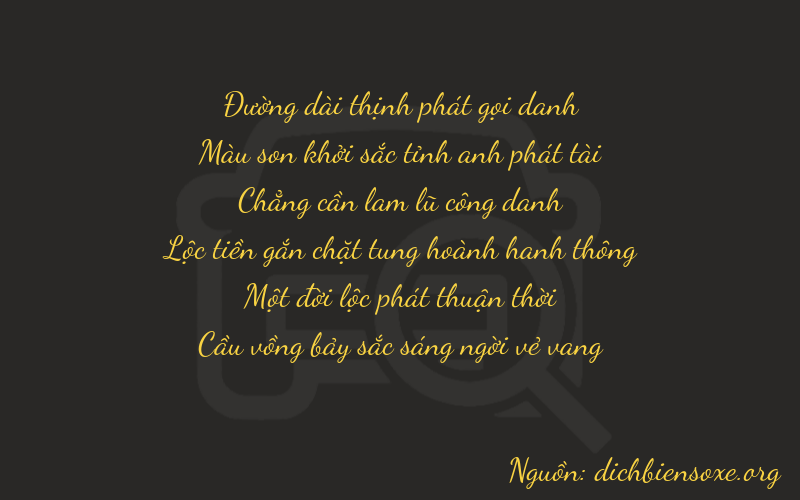 Thơ dịch biển số xe 87017