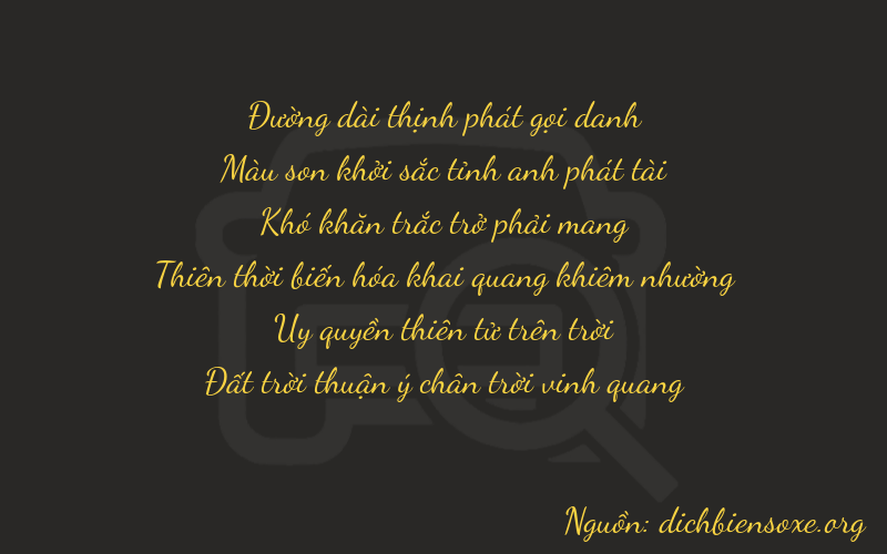 Thơ dịch biển số xe 87098