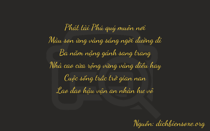 Thơ dịch biển số xe 87353