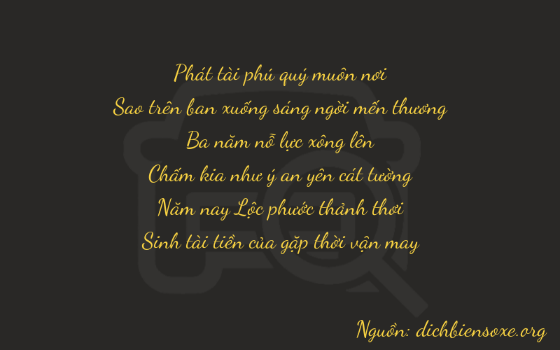 Thơ dịch biển số xe 87355