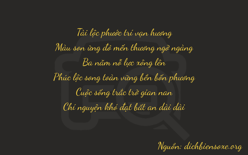 Thơ dịch biển số xe 87357