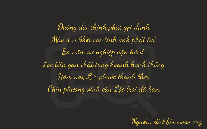 Thơ dịch biển số xe 87359