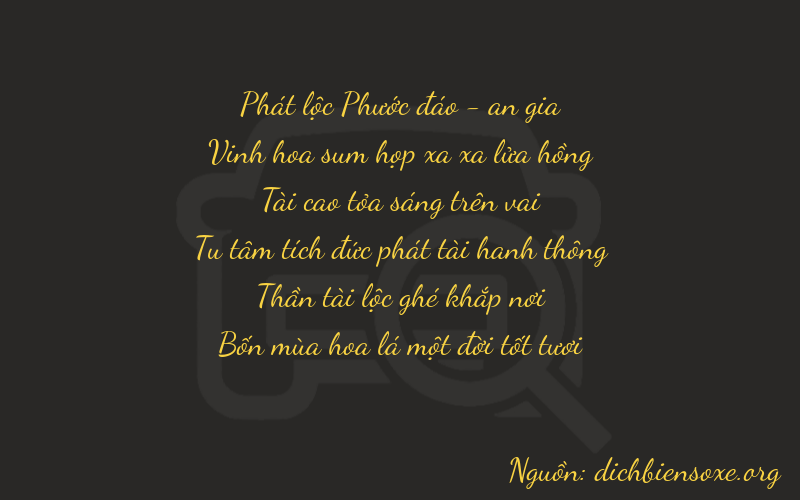 Thơ dịch biển số xe 87361