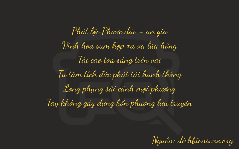 Thơ dịch biển số xe 87370