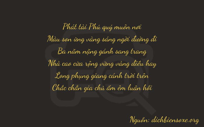 Thơ dịch biển số xe 87371
