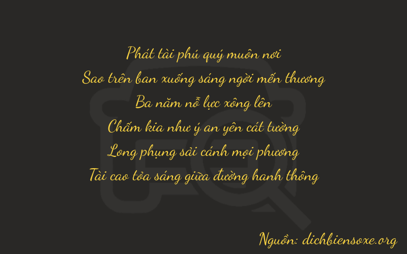Thơ dịch biển số xe 87373