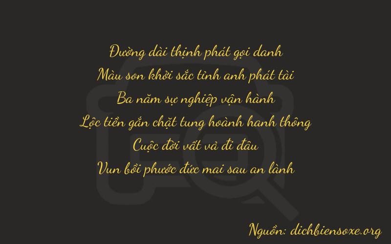 Thơ dịch biển số xe 87377
