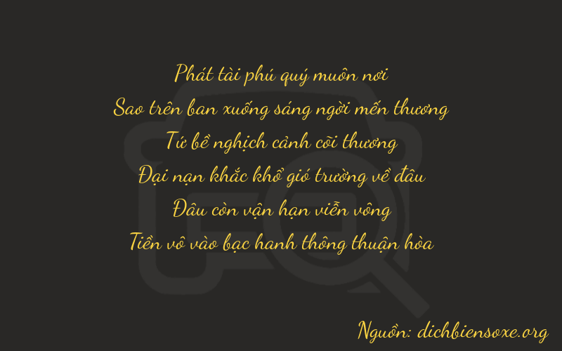 Thơ dịch biển số xe 87400