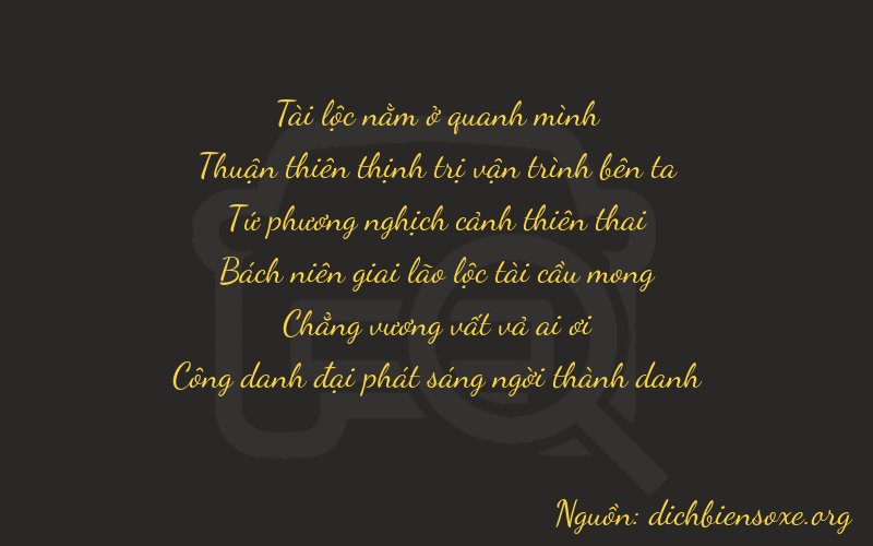 Thơ dịch biển số xe 87401
